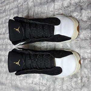 Jordan 13 Retro GG Mid City of Flight Size 7Y -  Black White (439358-021)